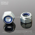 DIN985 DIN 982 BSW/BSF/UNC/UNF carbon steel/stainless steel A2-70 class4/class6/class8 blue ring/white ring hex nylon insert nut